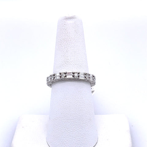 Luxe Bridal 18K White Gold Eternity Band